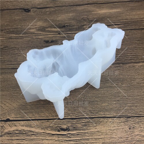 抖音网红立体3D沙皮狗慕斯模具小脏脏狗冰激凌硅胶蛋糕4寸第二代 - 图0