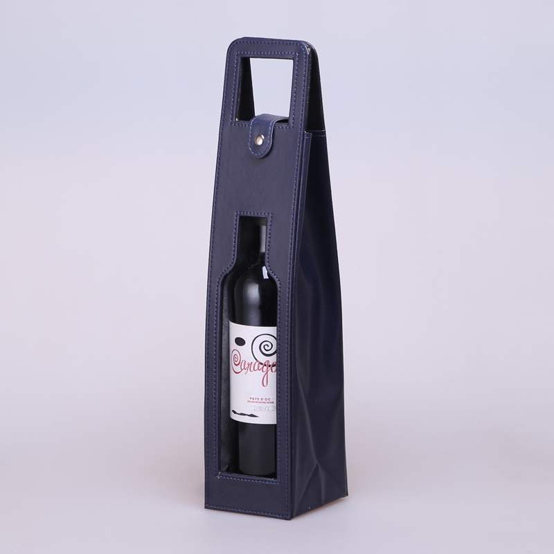 红酒盒 葡萄酒包装 礼盒 通用 现货  皮盒 单支装PU皮袋多款颜色