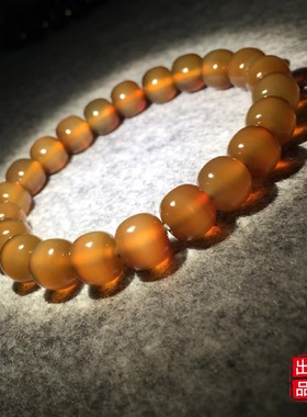 天然玛瑙药师珠手串