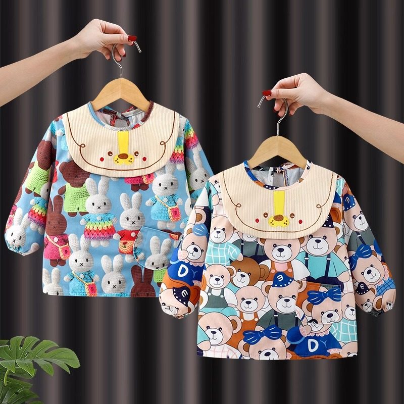 宝宝罩衣防水防脏儿童秋冬季女男宝反穿衣围兜吃饭衣外穿婴儿围裙,淘宝优惠券,粉丝福利购,淘宝优惠卷