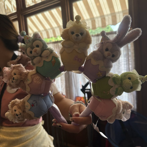 香港迪士尼 庆典气球玲娜贝儿可琦安olu捉迷藏坐姿发发箍魔术贴 - 图3