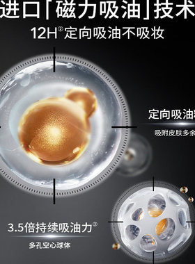 卡姿兰黑磁散粉中小样控油持妆防水汗不易脱妆使用旅行装1g正品