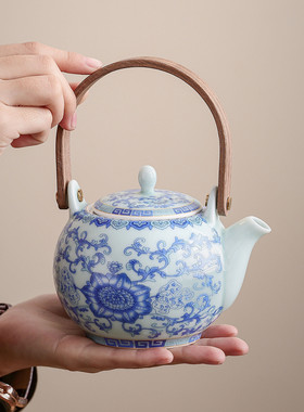国潮文创青花功夫茶具套装高端伴