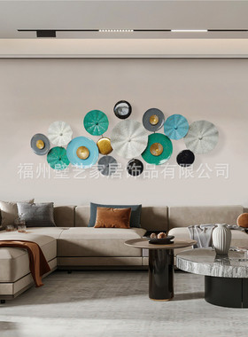 现代简约沙发背景墙壁挂客厅卧室