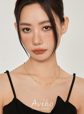 aviho简约百搭叠戴利器锁骨链