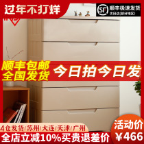 Love Rieth Multilayer Thickened drawer Wardrobe Children Wardrobe Clothes Plastic Locker 5 Closet Alice