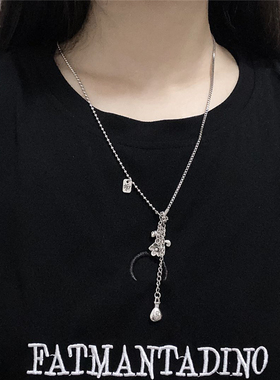 东大门马上有钱寓意招财毛衣链