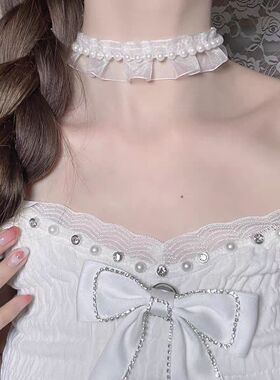 蕾丝项链+延长链女可爱风