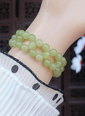 珍珠编织小米珠手链4mm串珠