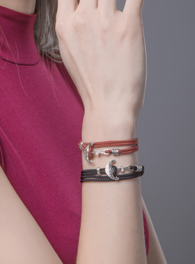 *海盗船银饰新款船锚女925银潮男