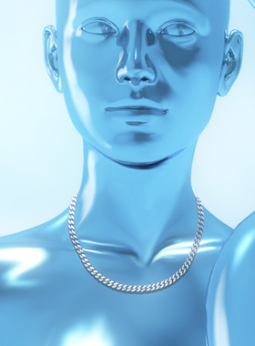 海盗船银饰项链女简约小众设计感