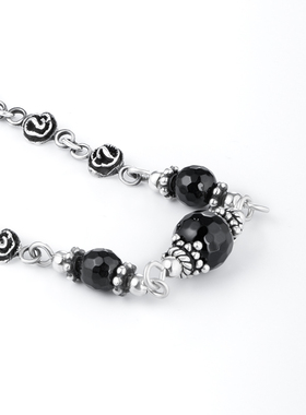 海盗船银饰新款时尚玛瑙手链