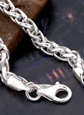 海盗船银饰手链男款女925银韩版