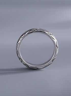 海盗船银饰复古银戒指情侣戒小众