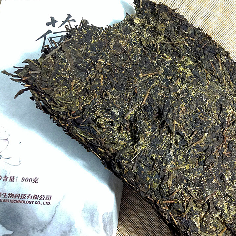 湖南华莱安化黑茶荷香茯砖900g正宗优质本地原料一级金花茯砖荷香