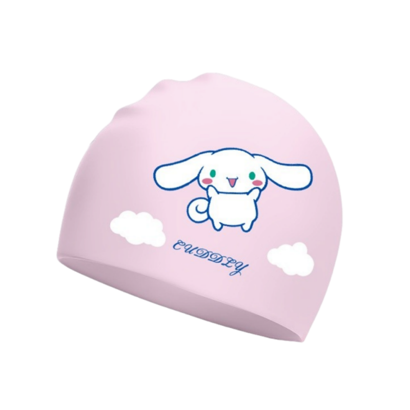 玉桂狗儿童硅胶游泳帽护耳防水大耳狗男女童学生泳帽不勒头不变形,淘宝优惠券,粉丝福利购,淘宝优惠卷