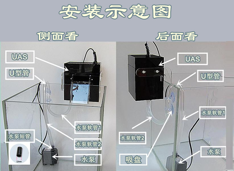 ATS UAS藻盒 专业外置外挂藻盒 鱼缸生态过滤吸收no3 淡海水通用 - 图2