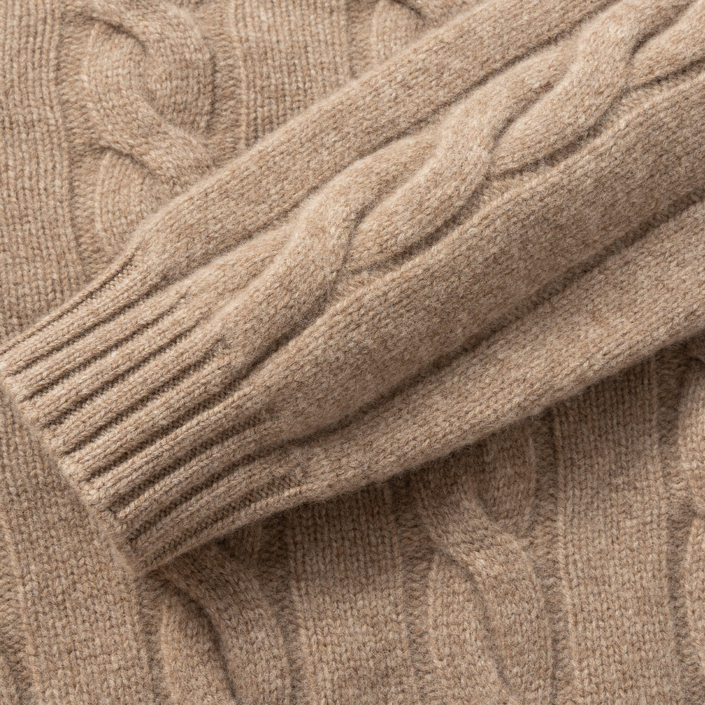 Chunzhu Autumn and Winter New Wool Cashmere Blended Round Neck Fitted Cable Long Sleeve Women's Sweater