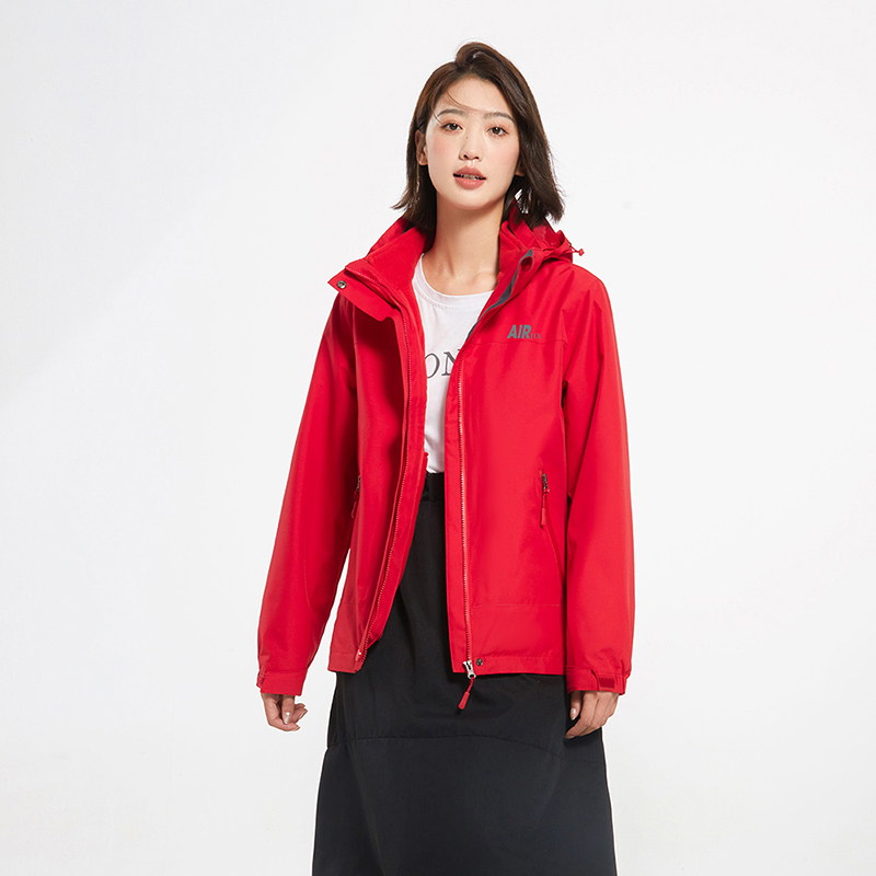 亚特户外保暖女款三合一可拆卸登山服滑雪服抓绒内胆两件套冲锋衣 - 图1