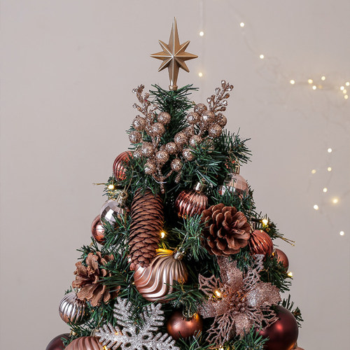 2024新款圣诞树家用桌面小型圣诞节装饰品ins风diy布置迷你小摆件 - 图1