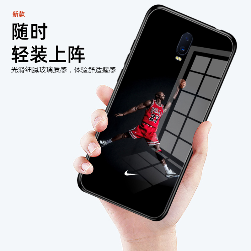 NBA乔丹手机壳适用OPPOR17/15X公牛11/9plusK7玻璃FINDX3X5X6X2PRO - 图2