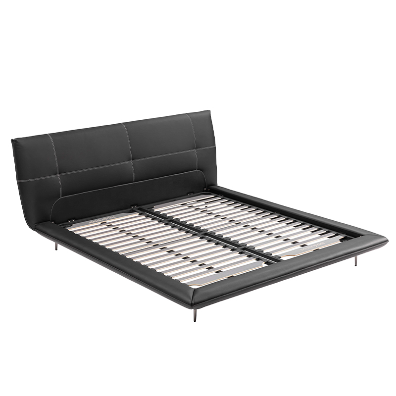 【门店同款】梦百合双人真皮软床主卧室2025新款高端大气现代婚床 - 图1