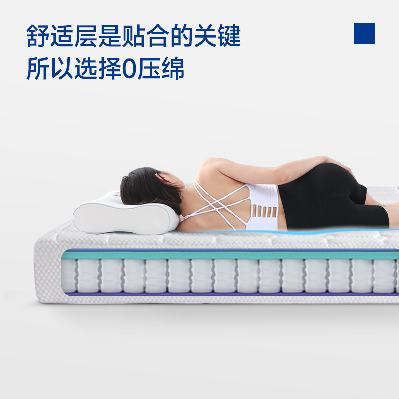 【门店同款】梦百合朗润0压记忆棉床垫家用卧室护脊腰独立弹簧,淘宝优惠券,粉丝福利购,淘宝优惠卷