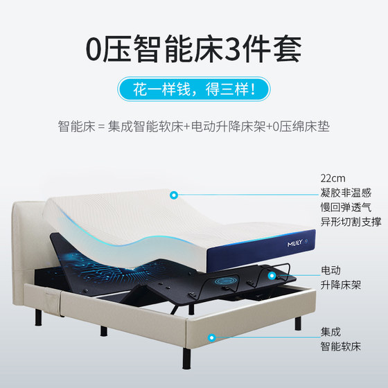 Dream Lily M2 series electric smart mattress for couples