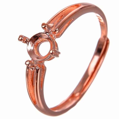 s925银戒指空托 多尺寸简约戒托 4*4 5*5 6*6 8*8代镶嵌莫桑钻 - 图3