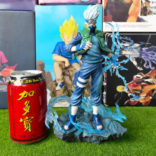 动漫周边火影疾风旗木卡卡西现货手办模型蓝色忍者造型精美摆件 - 图0