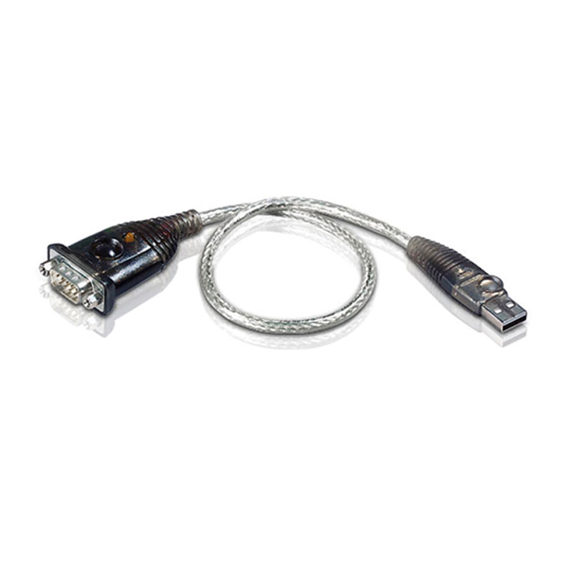 ATEN宏正UC232A USB信号转换器USB转RS-232线/串口线/9针/COM线0.3米传输速率高可达230Kbps支持多操作系统 - 图0