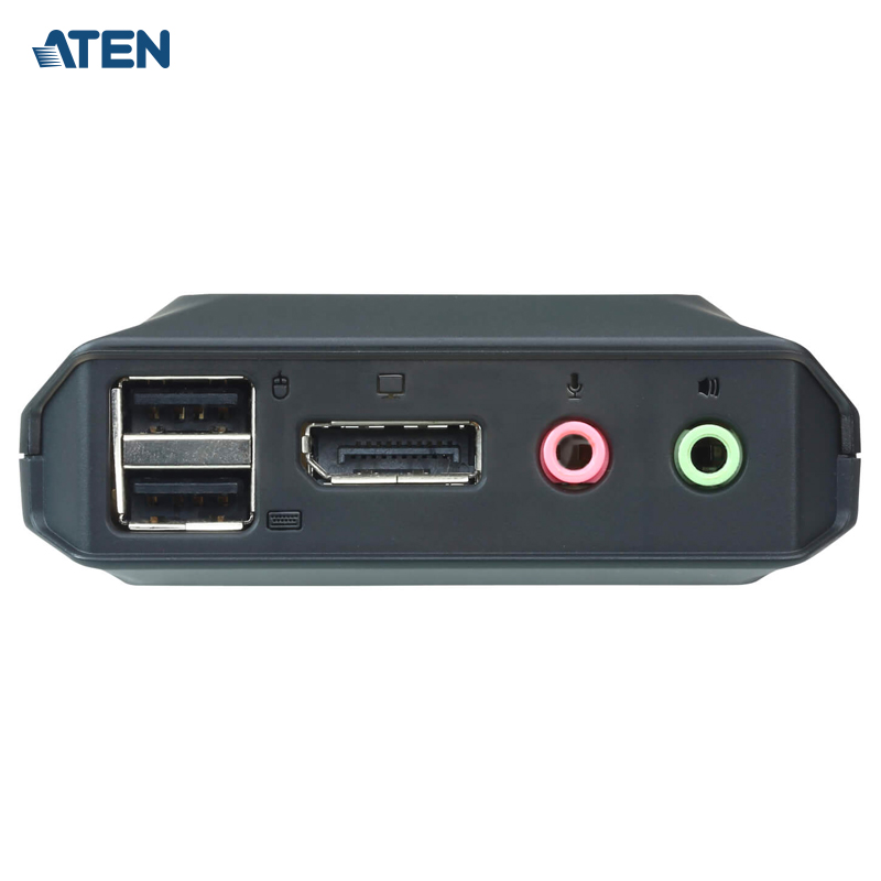 宏正 ATEN CS22DP 2口USB DP 带线式KVM多电脑切换器 外接式切换器 跨平台切换功能 支持音频 无需外接电源 - 图0