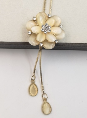 韩版长款毛衣链轻奢高级感项链女简约大气配饰时尚气质流苏装饰品