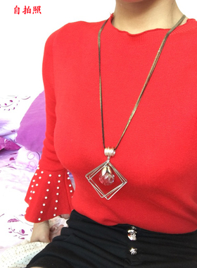 厂家直销流苏水晶挂饰日韩女项链