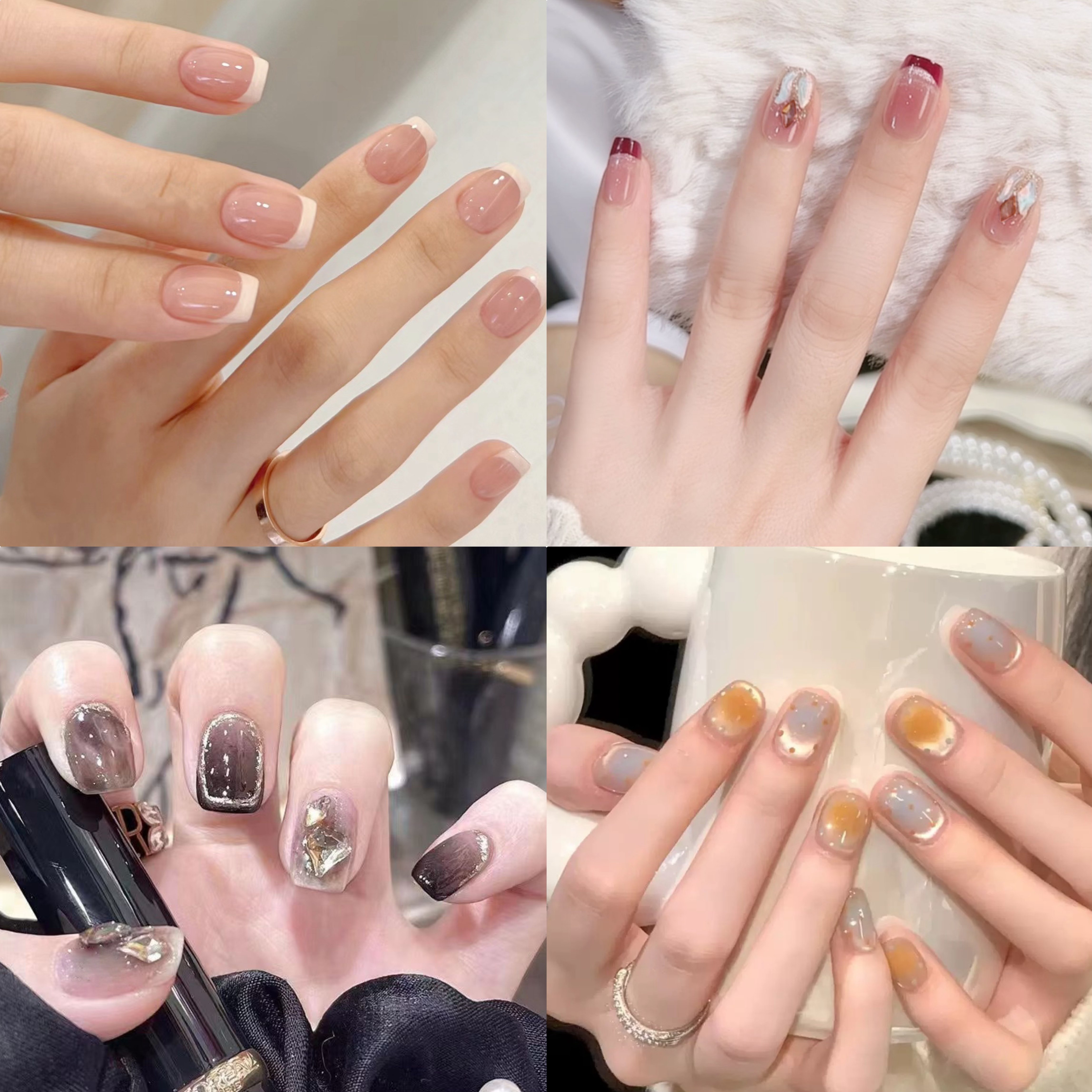 美甲+固态胶+烤灯新款夏天手指甲假指甲穿戴甲成品美甲贴片甲片,淘宝优惠券,粉丝福利购,淘宝优惠卷