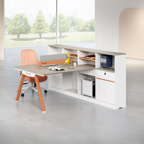 勇心E0级办公桌椅屏风工位员工组合卡座办公室职员桌简约办公家具 - 图1