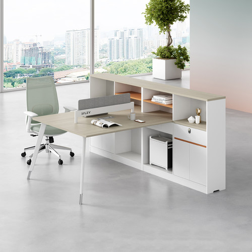 勇心E0级办公桌椅屏风工位员工组合卡座办公室职员桌简约办公家具 - 图2