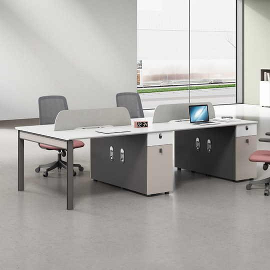 勇心E0环保办公桌椅组合屏风工作位职员桌现代简约四人位办公家具