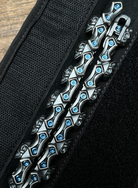 钢火男银宝石骷髅稀有手链EDC