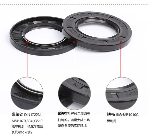 进口品质油封NQK骨架油封TC60*80*7/8/9/10/12/13 /62*80/62*93好 - 图3