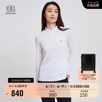 KOLONSPORT lon long sleeve T-shirt woman swarm with undershirt elastic half-laced sports outdoor casual wear