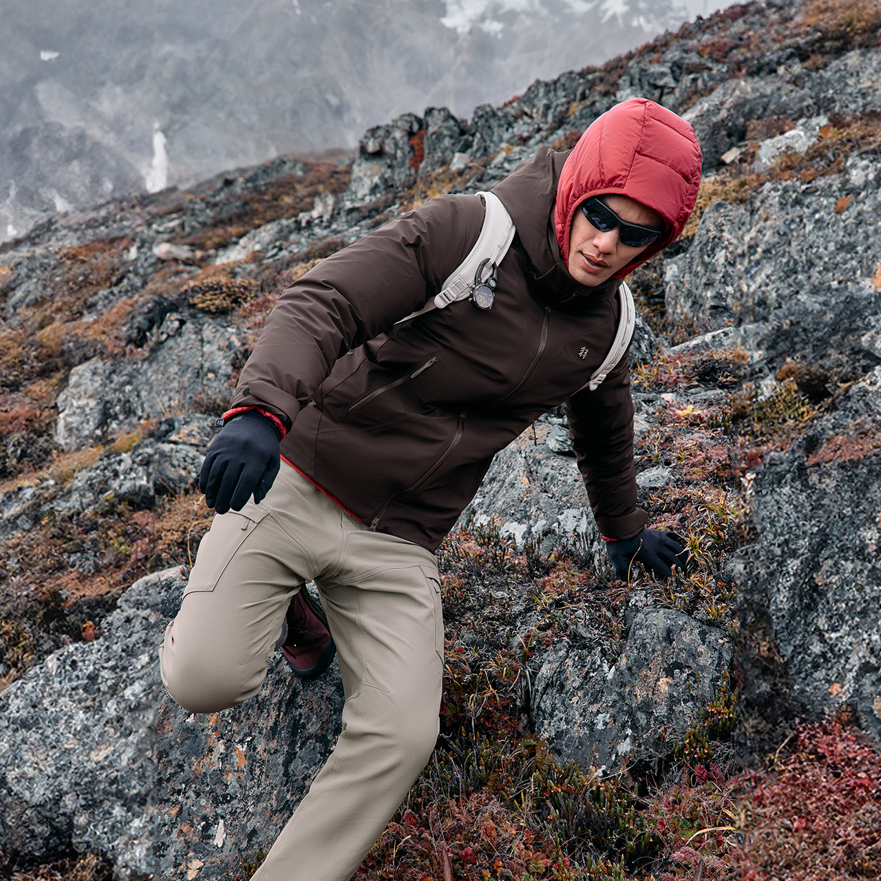 KOLON SPORT可隆羽绒衣3L防水透湿防静电男士轻量防风羽绒夹克 - 图2