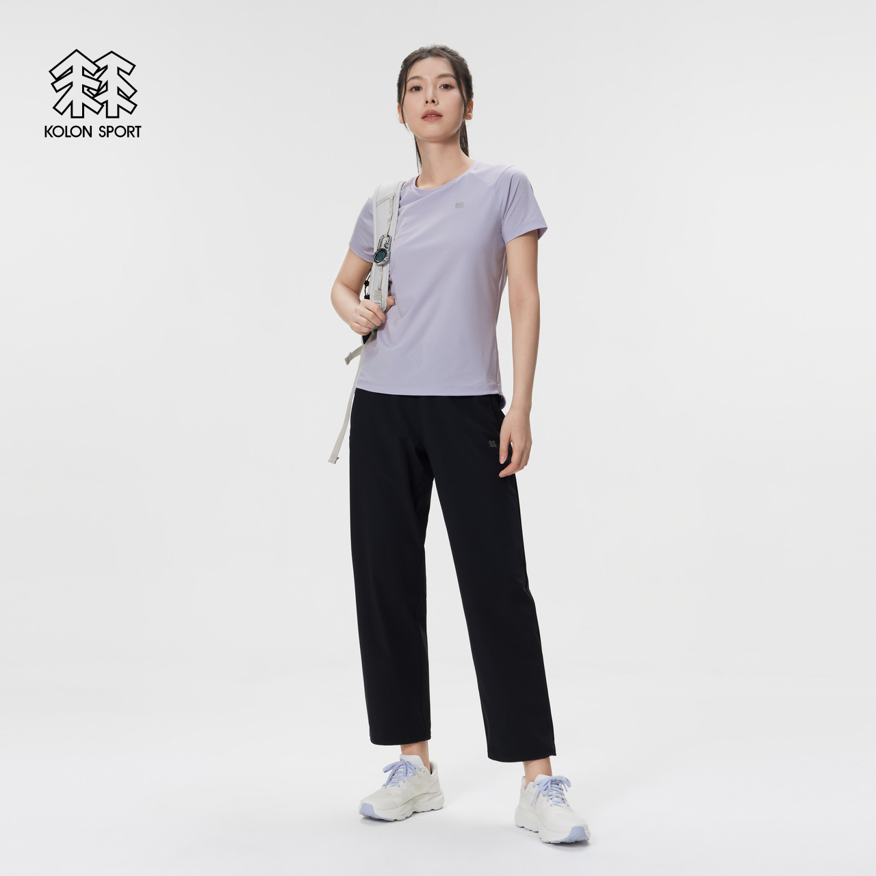 KOLON SPORT可隆吸湿速干T恤接触凉感半袖女T恤短袖上衣,淘宝优惠券,粉丝福利购,淘宝优惠卷