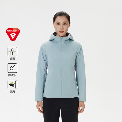 KOLON SPORT可隆保暖棉衣防泼水防风透湿银标P棉女士中间层棉服 - 图0