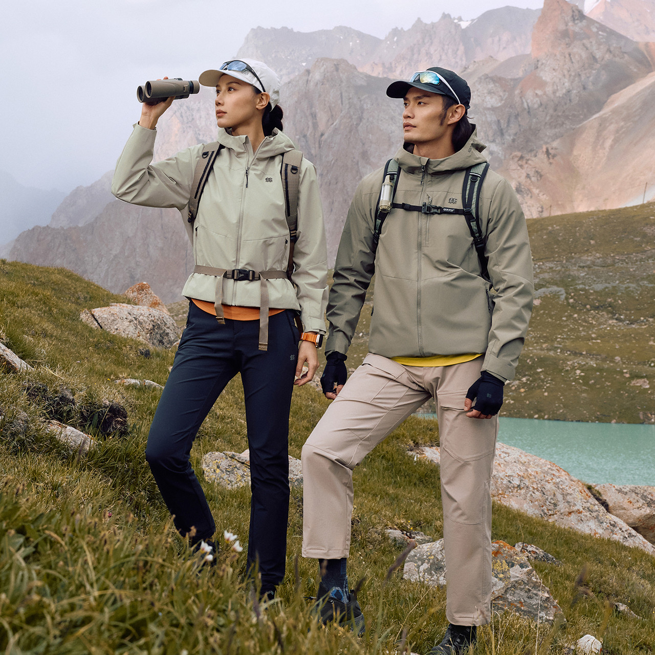 KOLON SPORT可隆防风夹克防泼水男女徒步风衣外套多口袋户外夹克,淘宝优惠券,粉丝福利购,淘宝优惠卷