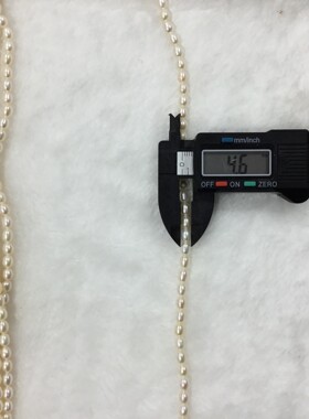 强光盘发新款上市极少瑕淡水珍珠45mm珠项链手链戒指diy饰品侧边