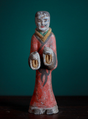 汉代仿古陶俑陶器摆件