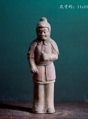 北魏北齐仿古盾牌俑武士俑复古风