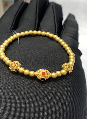 周大福国潮古法鎏彩手链