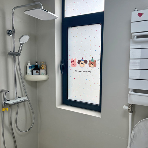 2026新款磨砂玻璃窗贴膜卫生间防窥窗户透光不透人防走光静电贴纸 - 图2